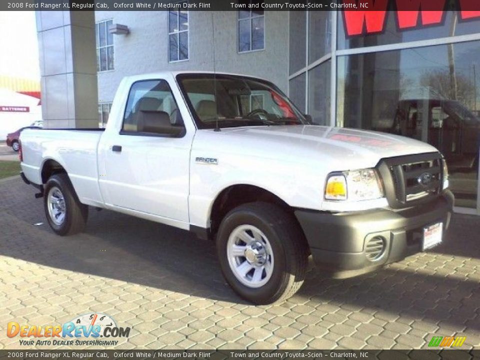 2008 Ford Ranger XL Regular Cab Oxford White / Medium Dark Flint Photo #16