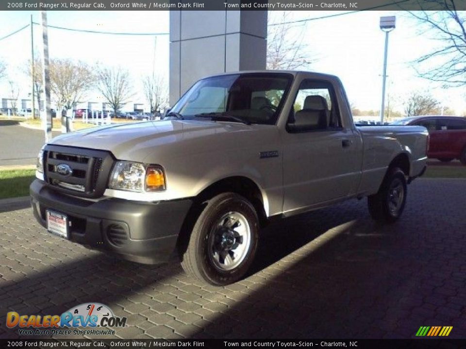2008 Ford Ranger XL Regular Cab Oxford White / Medium Dark Flint Photo #17