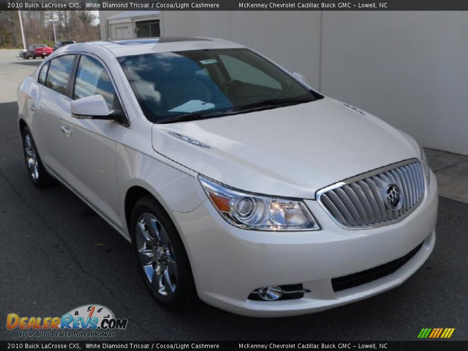2010 Buick LaCrosse CXS White Diamond Tricoat / Cocoa/Light Cashmere Photo #5