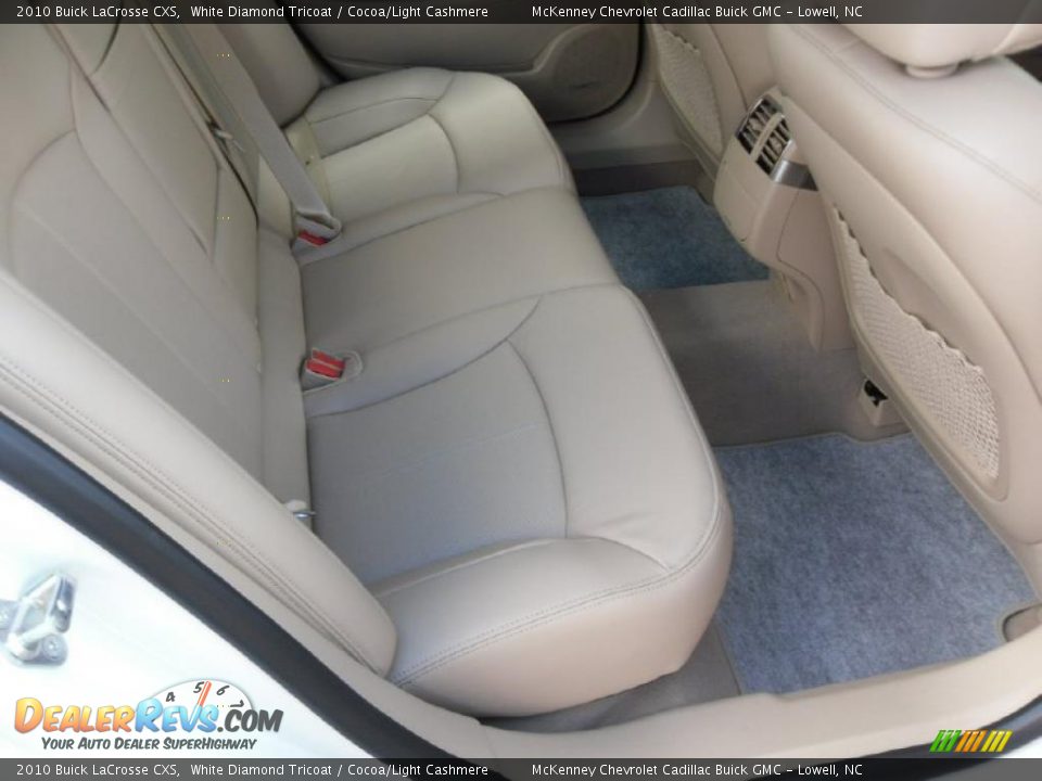 2010 Buick LaCrosse CXS White Diamond Tricoat / Cocoa/Light Cashmere Photo #19