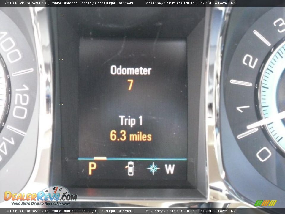 2010 Buick LaCrosse CXS White Diamond Tricoat / Cocoa/Light Cashmere Photo #29