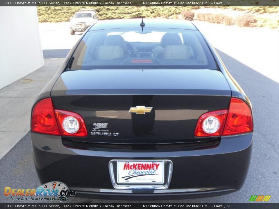 2010 Chevrolet Malibu LT Sedan Black Granite Metallic / Cocoa/Cashmere Photo #3