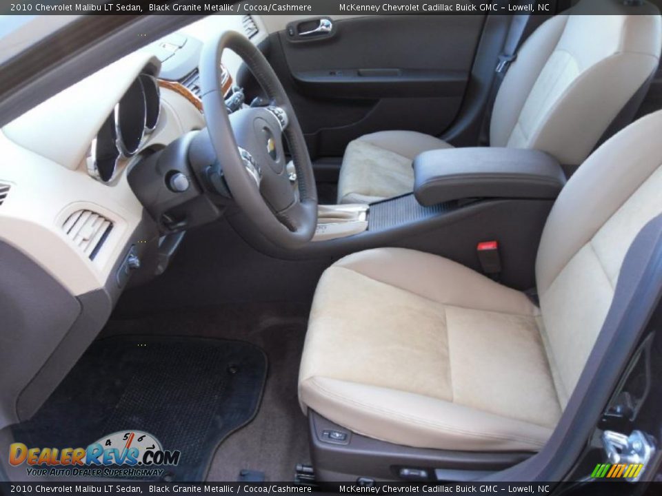 2010 Chevrolet Malibu LT Sedan Black Granite Metallic / Cocoa/Cashmere Photo #8