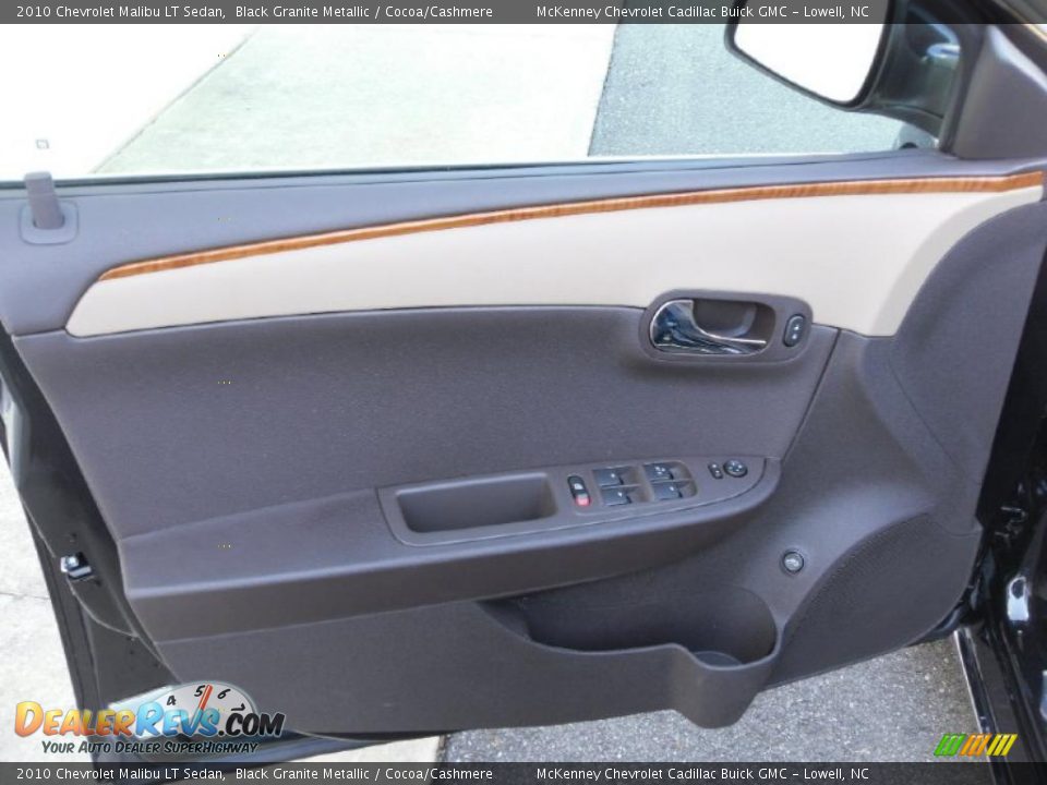 2010 Chevrolet Malibu LT Sedan Black Granite Metallic / Cocoa/Cashmere Photo #10