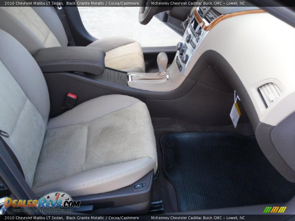 2010 Chevrolet Malibu LT Sedan Black Granite Metallic / Cocoa/Cashmere Photo #18