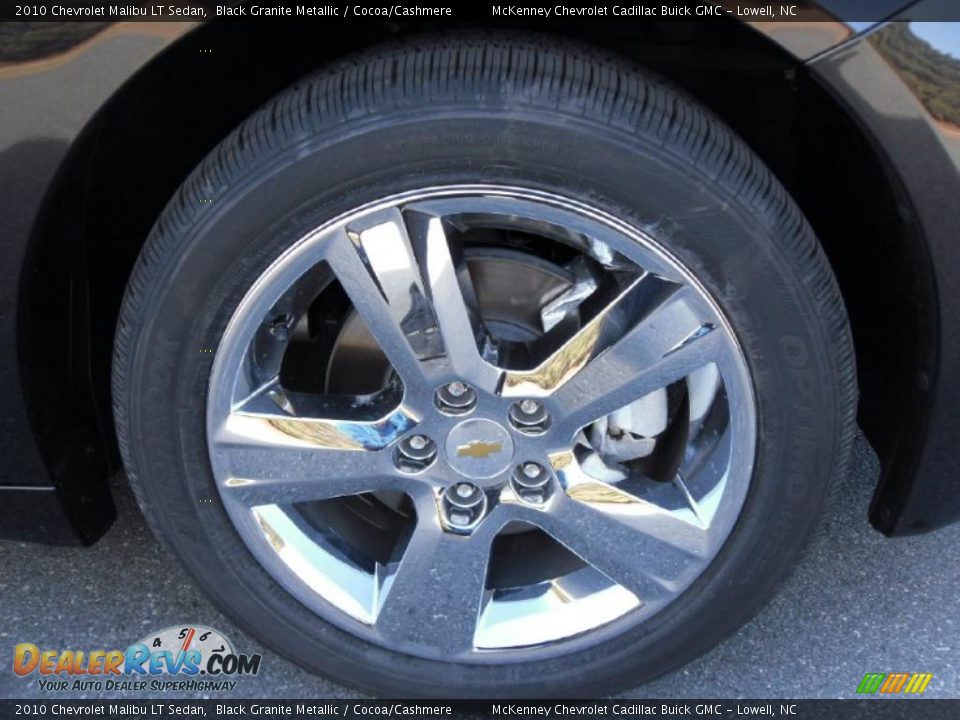 2010 Chevrolet Malibu LT Sedan Black Granite Metallic / Cocoa/Cashmere Photo #23