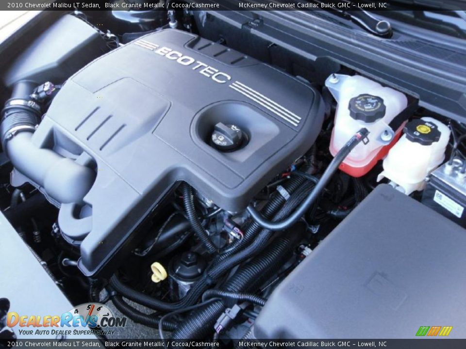 2010 Chevrolet Malibu LT Sedan Black Granite Metallic / Cocoa/Cashmere Photo #25