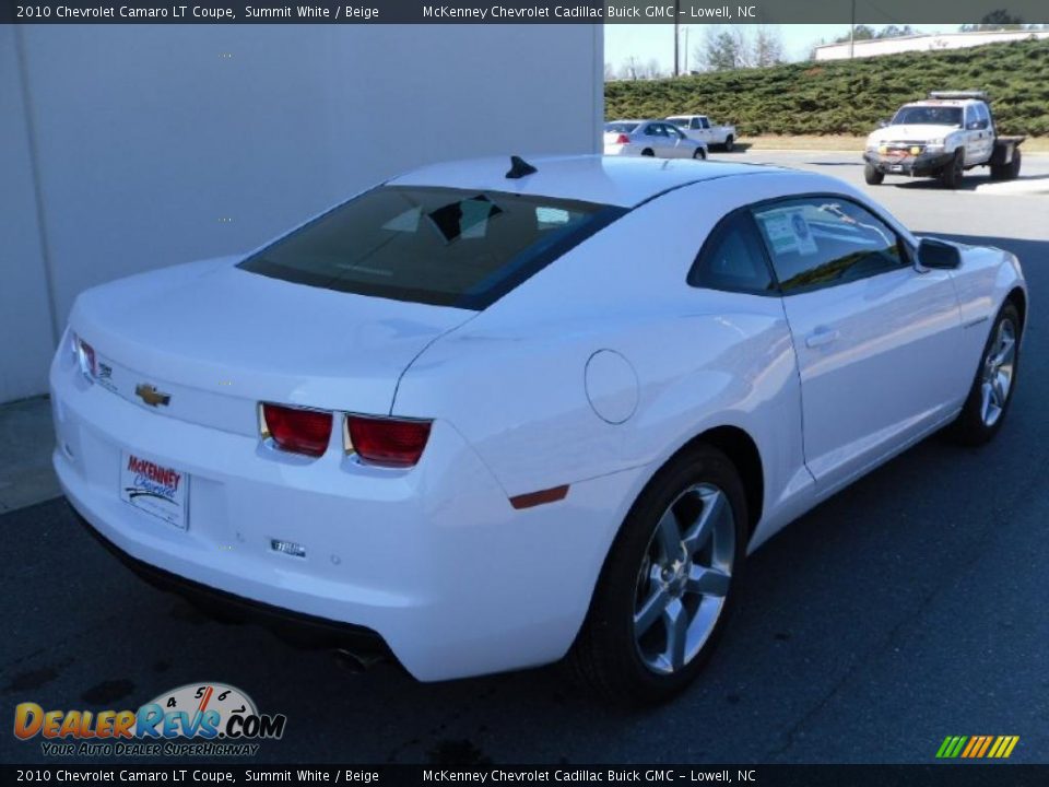 2010 Chevrolet Camaro LT Coupe Summit White / Beige Photo #4
