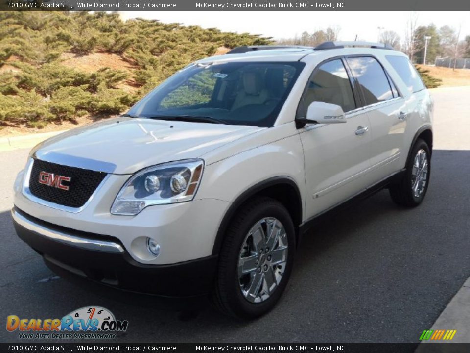 2010 GMC Acadia SLT White Diamond Tricoat / Cashmere Photo #1