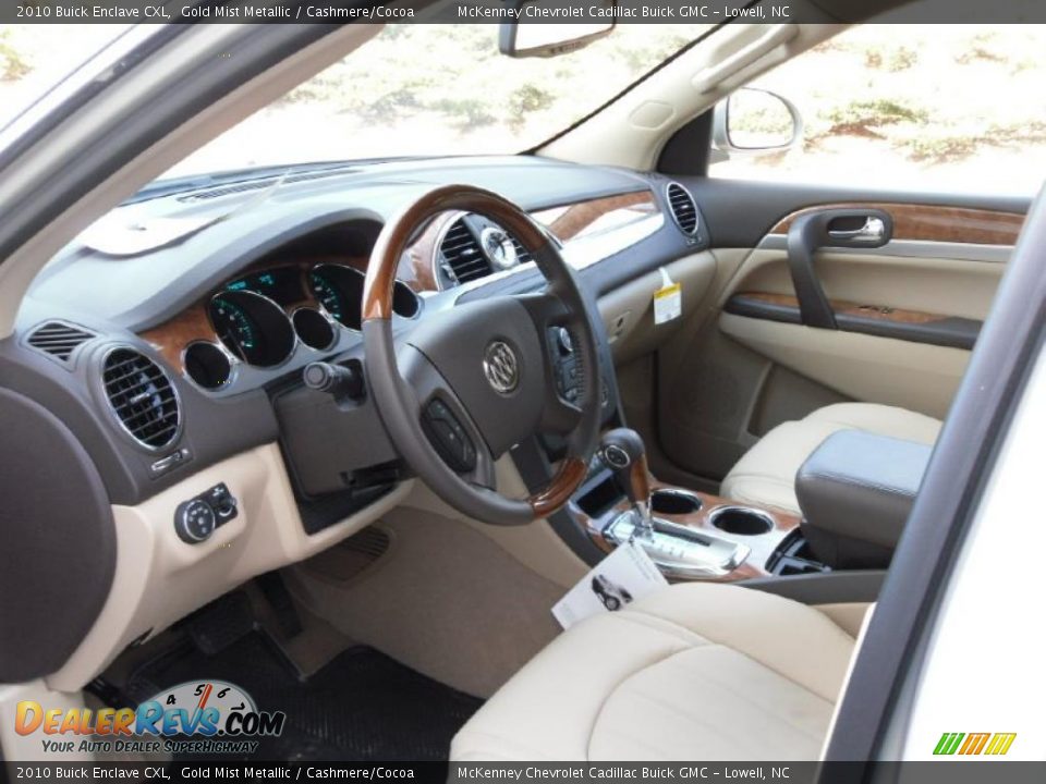 2010 Buick Enclave CXL Gold Mist Metallic / Cashmere/Cocoa Photo #28