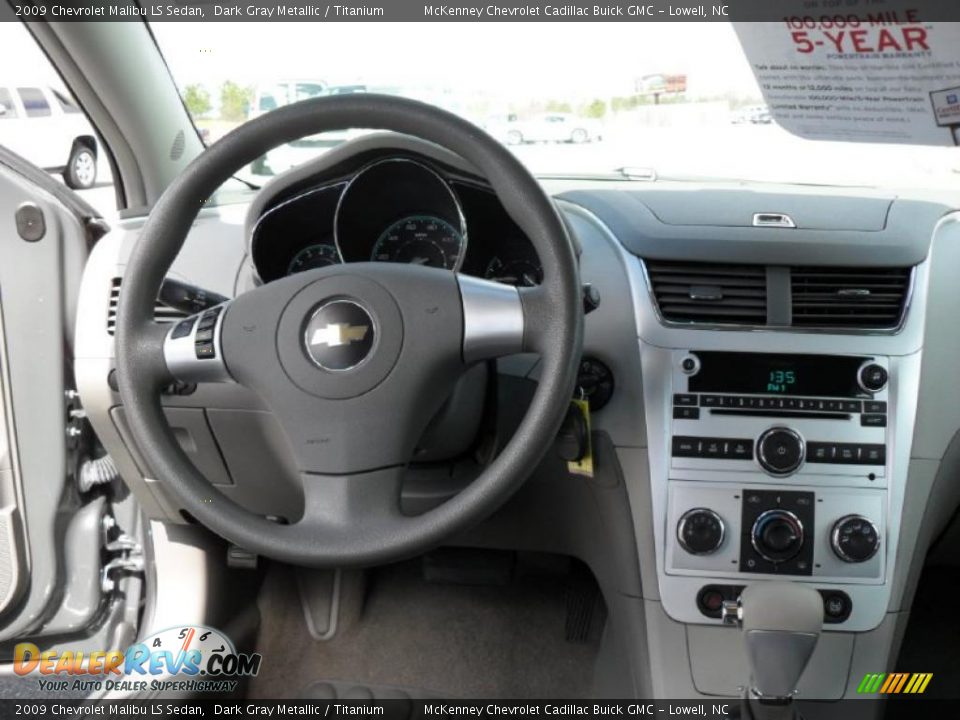 2009 Chevrolet Malibu LS Sedan Dark Gray Metallic / Titanium Photo #12