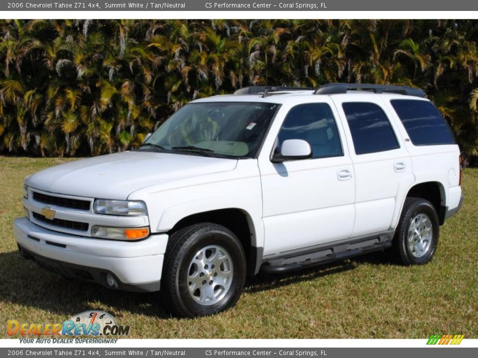 2006 Chevrolet Tahoe Z71 4x4 Summit White / Tan/Neutral Photo #1