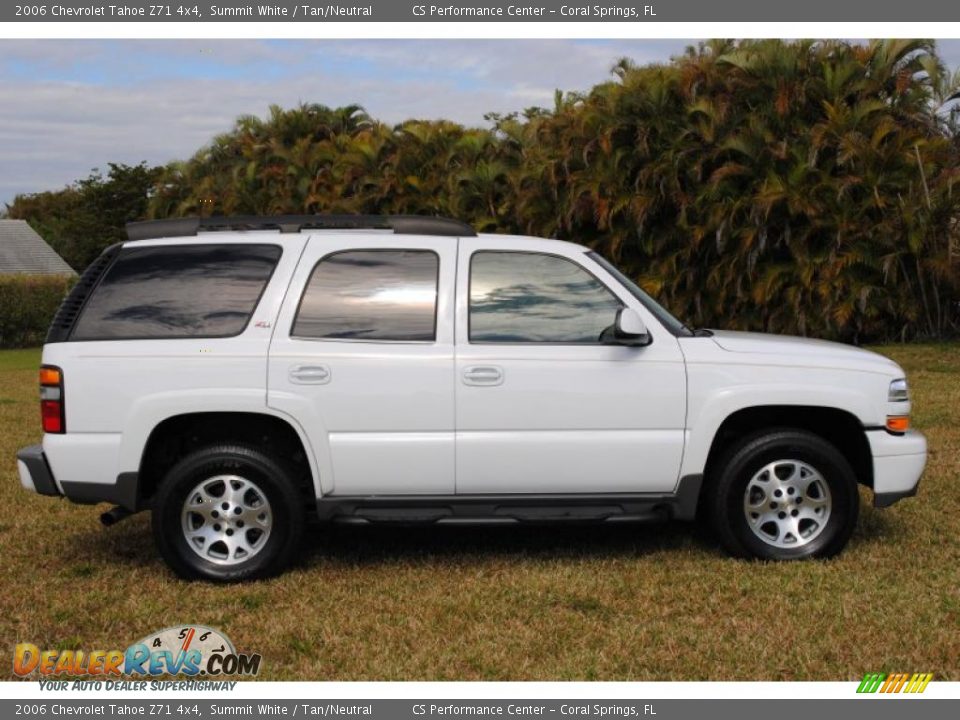 2006 Chevrolet Tahoe Z71 4x4 Summit White / Tan/Neutral Photo #4