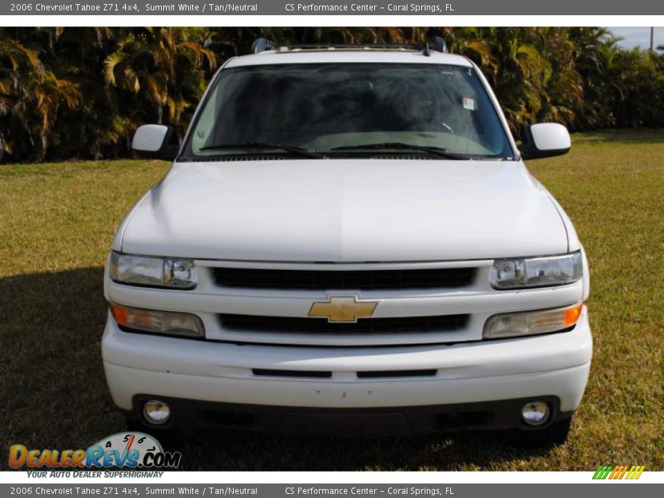 2006 Chevrolet Tahoe Z71 4x4 Summit White / Tan/Neutral Photo #5