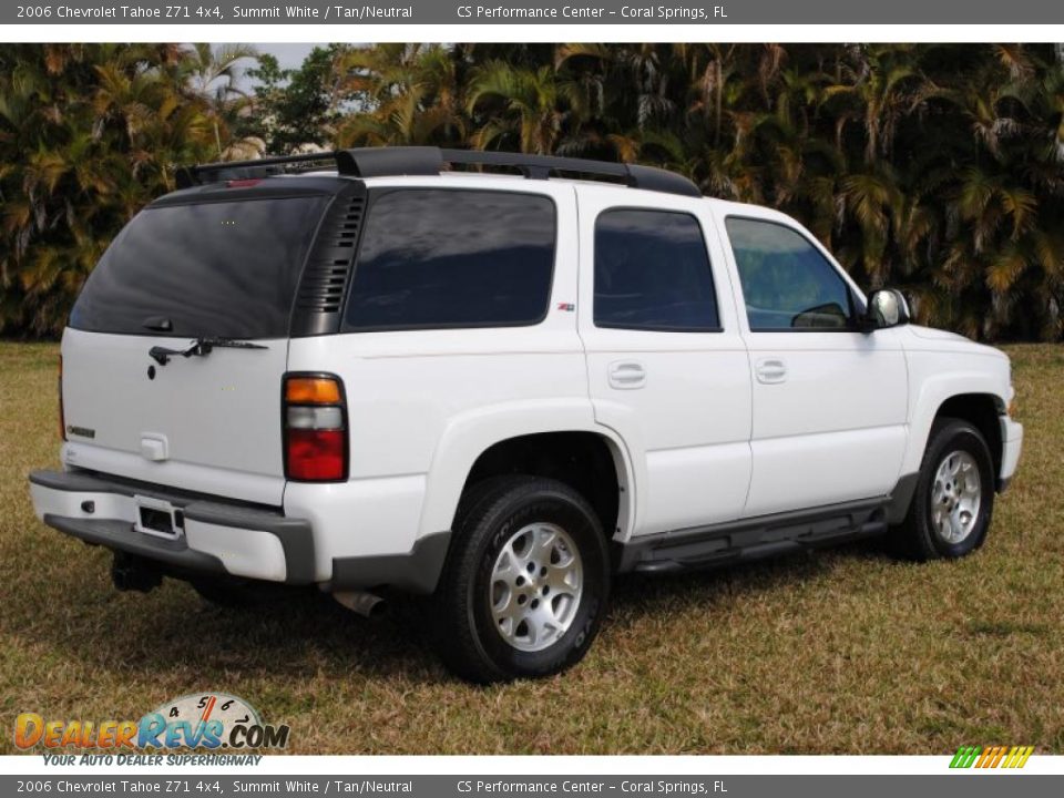 2006 Chevrolet Tahoe Z71 4x4 Summit White / Tan/Neutral Photo #6