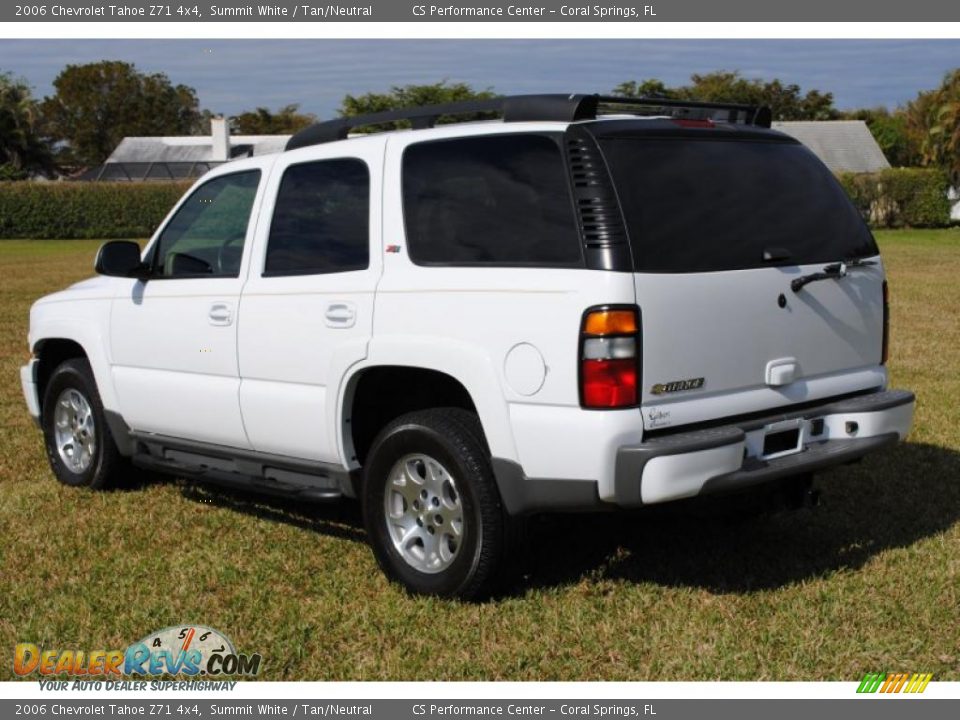 2006 Chevrolet Tahoe Z71 4x4 Summit White / Tan/Neutral Photo #8