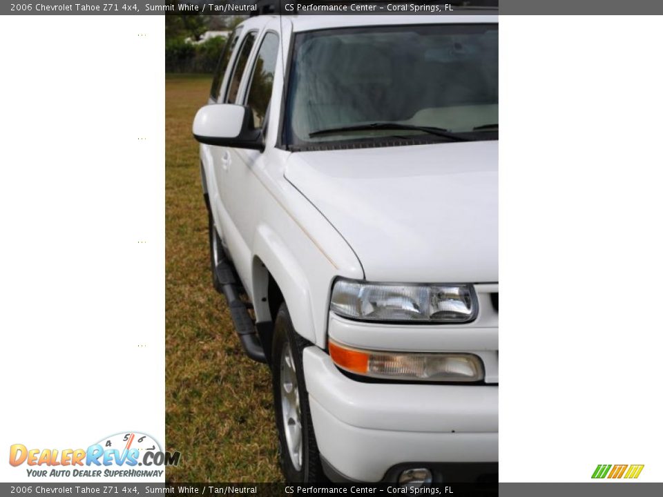 2006 Chevrolet Tahoe Z71 4x4 Summit White / Tan/Neutral Photo #9