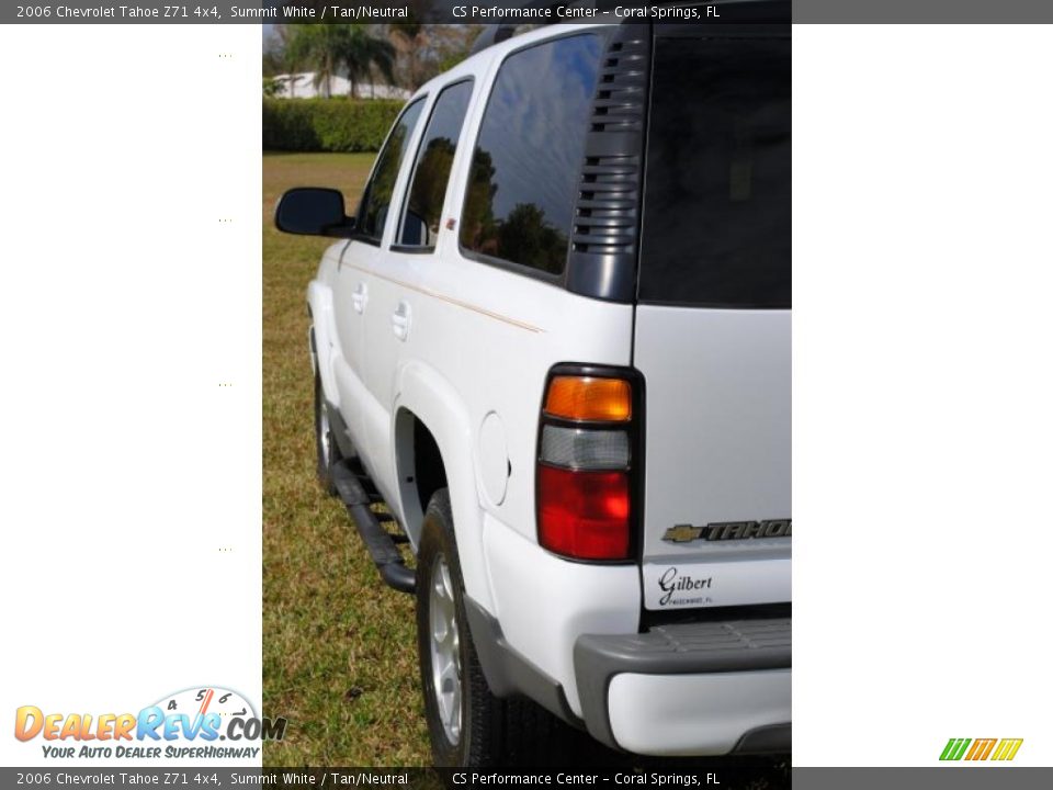 2006 Chevrolet Tahoe Z71 4x4 Summit White / Tan/Neutral Photo #11