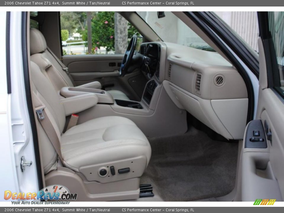 2006 Chevrolet Tahoe Z71 4x4 Summit White / Tan/Neutral Photo #18