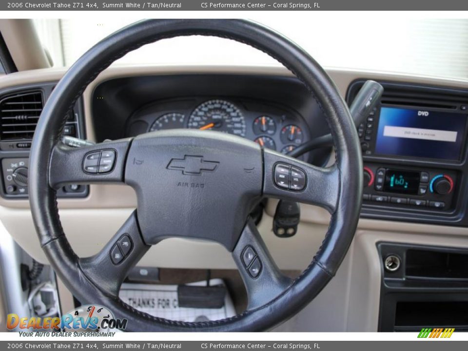 2006 Chevrolet Tahoe Z71 4x4 Summit White / Tan/Neutral Photo #23