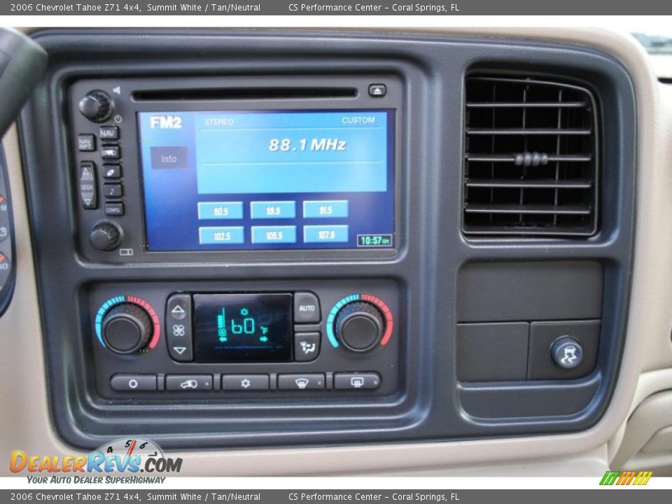 2006 Chevrolet Tahoe Z71 4x4 Summit White / Tan/Neutral Photo #26