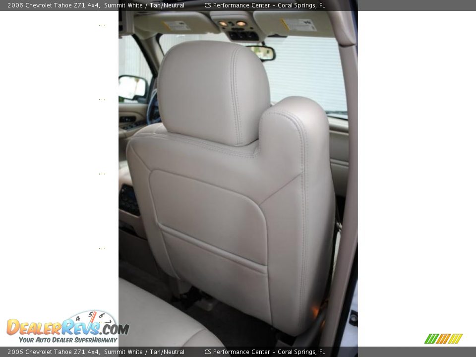 2006 Chevrolet Tahoe Z71 4x4 Summit White / Tan/Neutral Photo #33