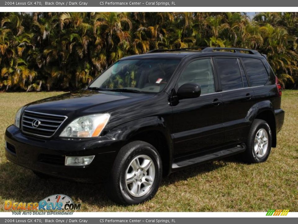 2004 Lexus GX 470 Black Onyx / Dark Gray Photo #1