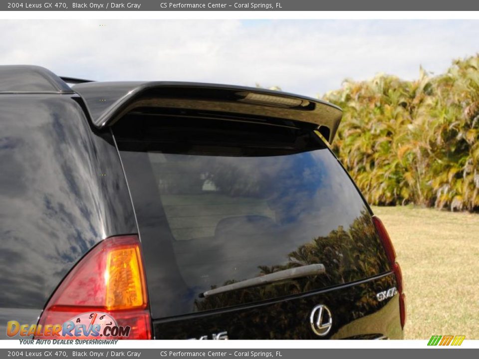 2004 Lexus GX 470 Black Onyx / Dark Gray Photo #14