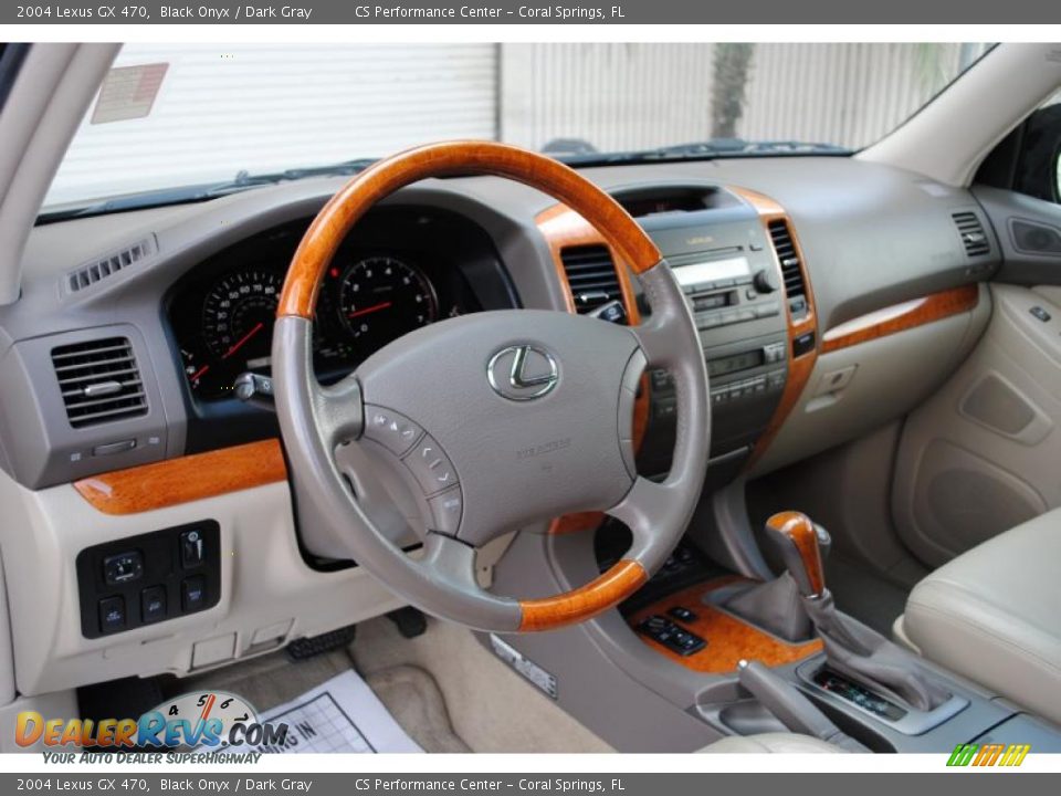 2004 Lexus GX 470 Black Onyx / Dark Gray Photo #15