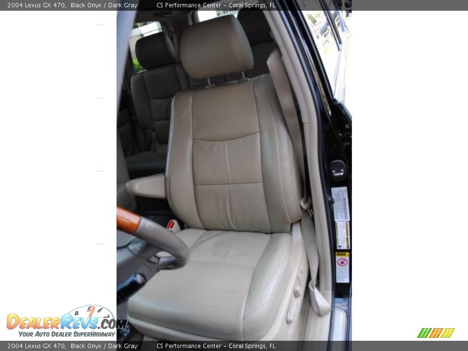 2004 Lexus GX 470 Black Onyx / Dark Gray Photo #16