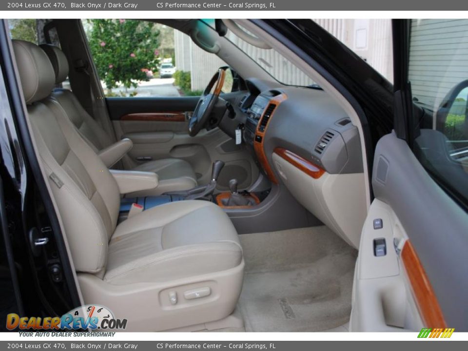 2004 Lexus GX 470 Black Onyx / Dark Gray Photo #17