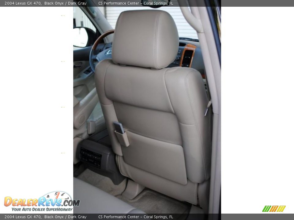 2004 Lexus GX 470 Black Onyx / Dark Gray Photo #25