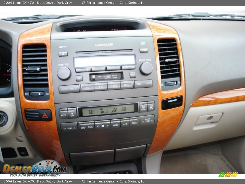2004 Lexus GX 470 Black Onyx / Dark Gray Photo #30