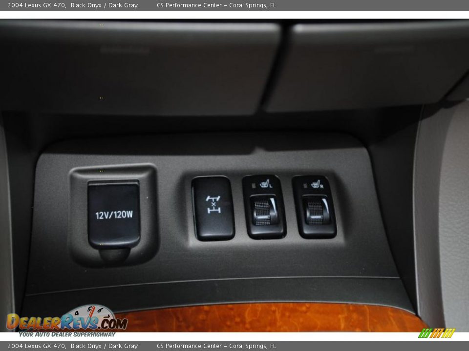 2004 Lexus GX 470 Black Onyx / Dark Gray Photo #33