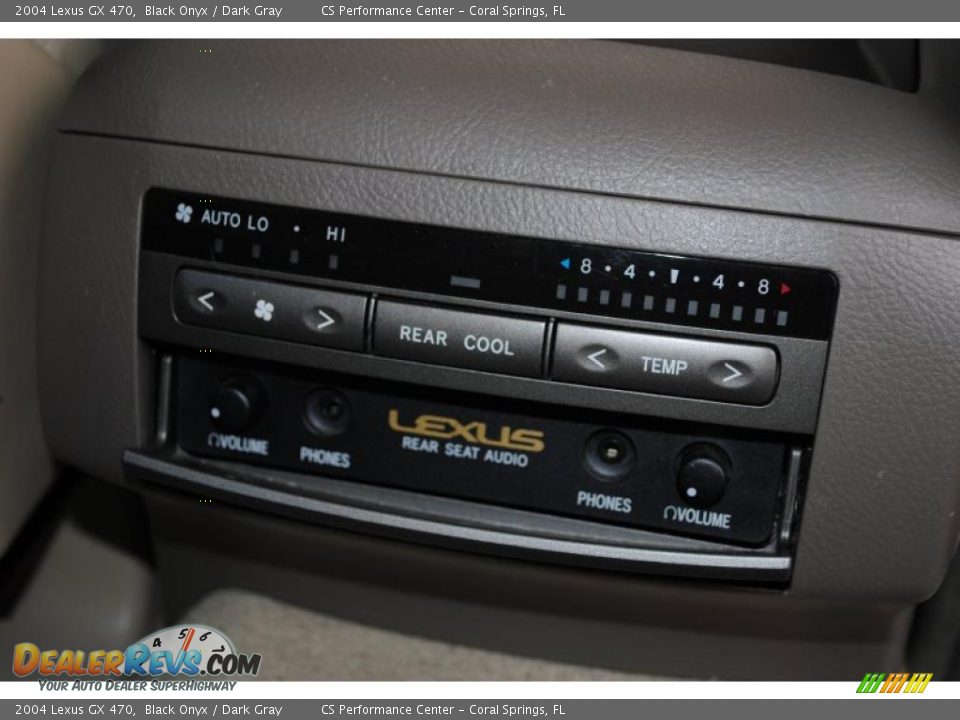 2004 Lexus GX 470 Black Onyx / Dark Gray Photo #34