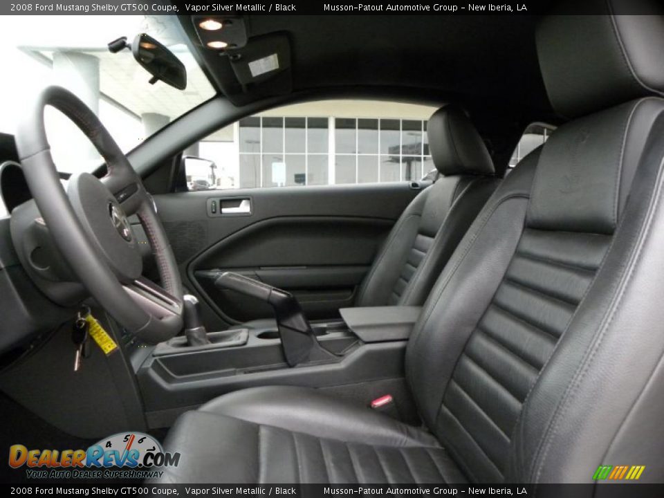 2008 Ford Mustang Shelby GT500 Coupe Vapor Silver Metallic / Black Photo #9