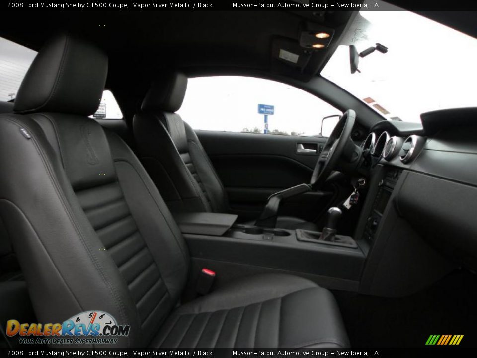 2008 Ford Mustang Shelby GT500 Coupe Vapor Silver Metallic / Black Photo #10