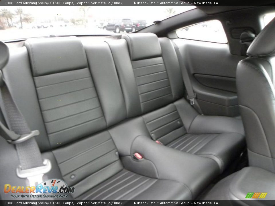 2008 Ford Mustang Shelby GT500 Coupe Vapor Silver Metallic / Black Photo #11