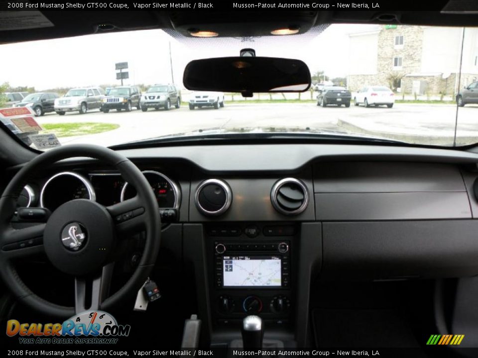 2008 Ford Mustang Shelby GT500 Coupe Vapor Silver Metallic / Black Photo #12