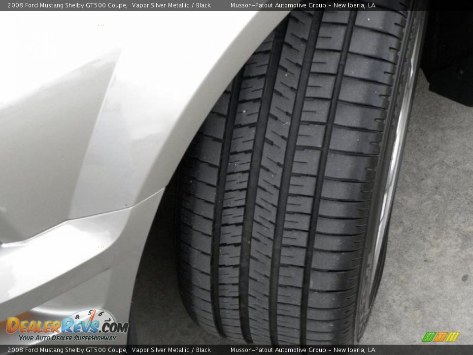 2008 Ford Mustang Shelby GT500 Coupe Vapor Silver Metallic / Black Photo #15