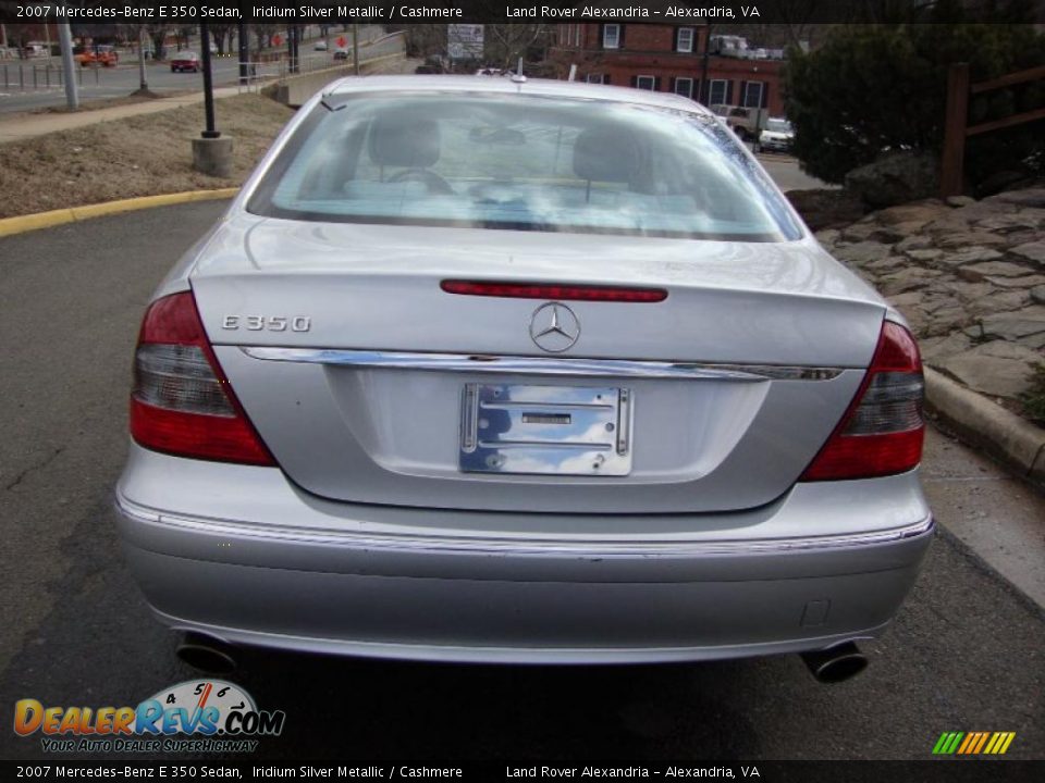 2007 Mercedes-Benz E 350 Sedan Iridium Silver Metallic / Cashmere Photo #4