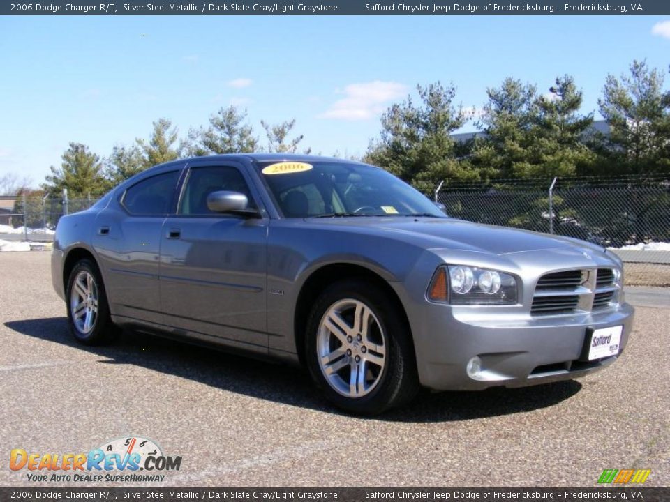 2006 Dodge Charger R/T Silver Steel Metallic / Dark Slate Gray/Light Graystone Photo #3