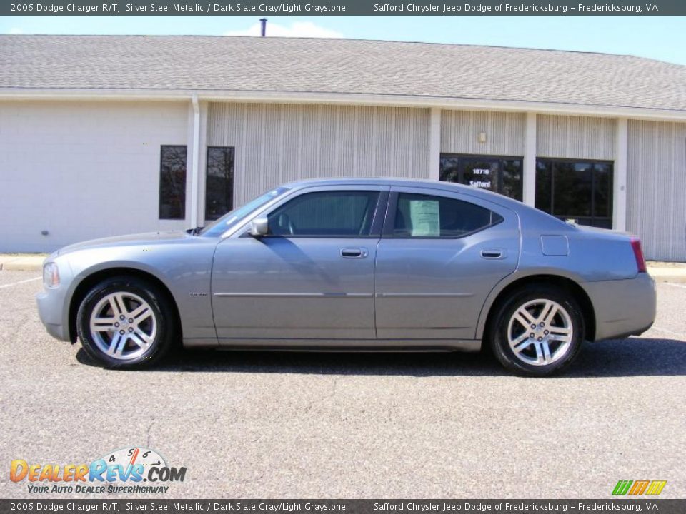 2006 Dodge Charger R/T Silver Steel Metallic / Dark Slate Gray/Light Graystone Photo #8