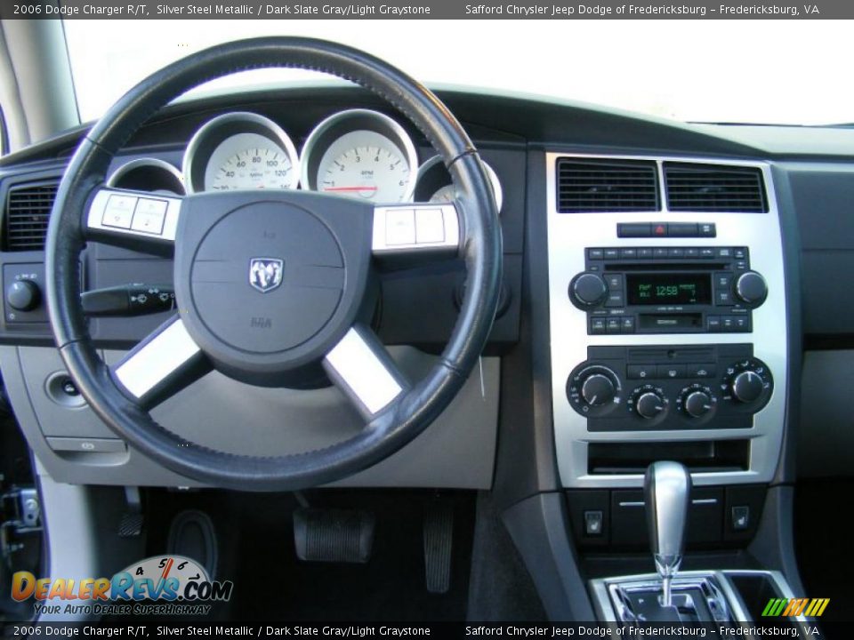 2006 Dodge Charger R/T Silver Steel Metallic / Dark Slate Gray/Light Graystone Photo #12