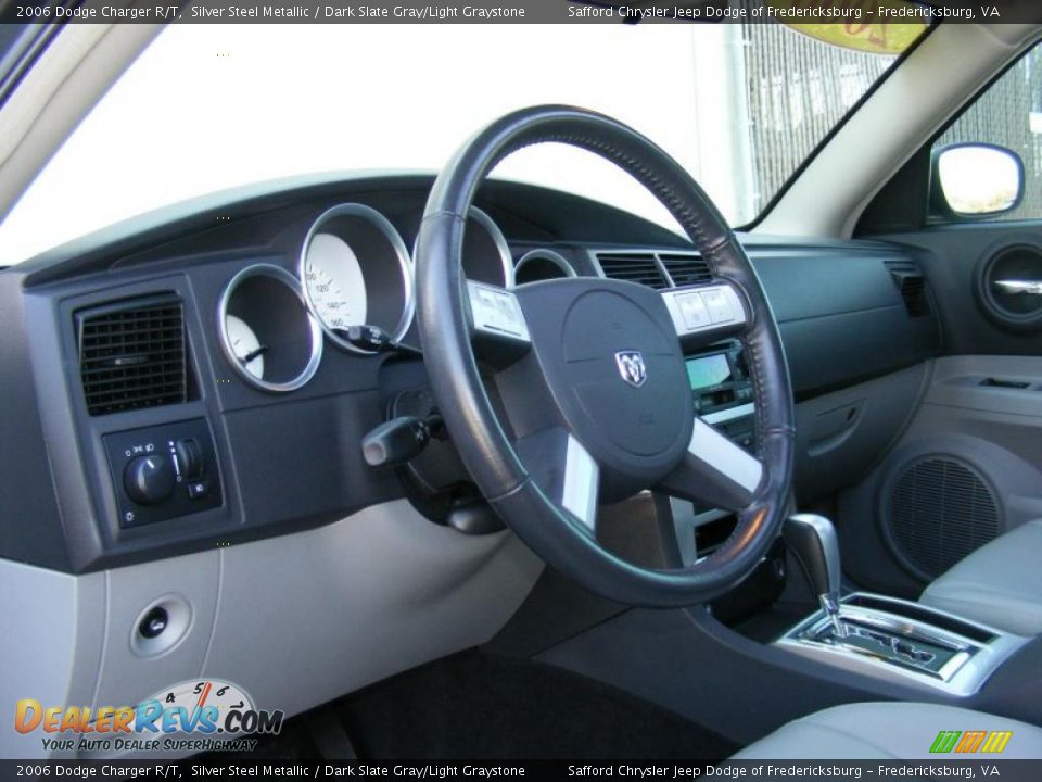 2006 Dodge Charger R/T Silver Steel Metallic / Dark Slate Gray/Light Graystone Photo #13