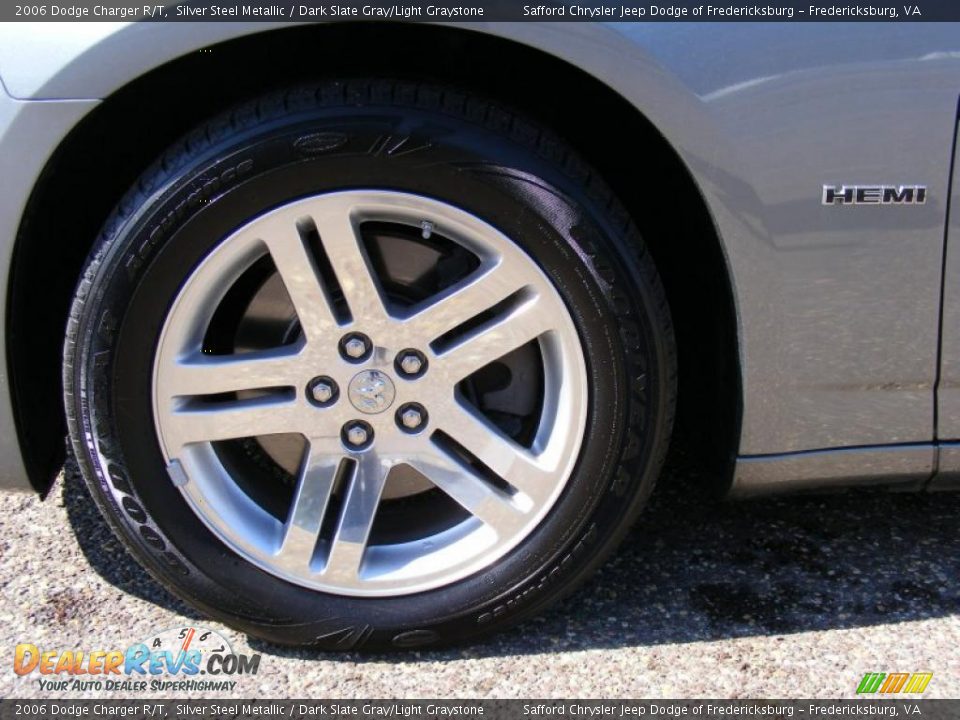 2006 Dodge Charger R/T Silver Steel Metallic / Dark Slate Gray/Light Graystone Photo #34