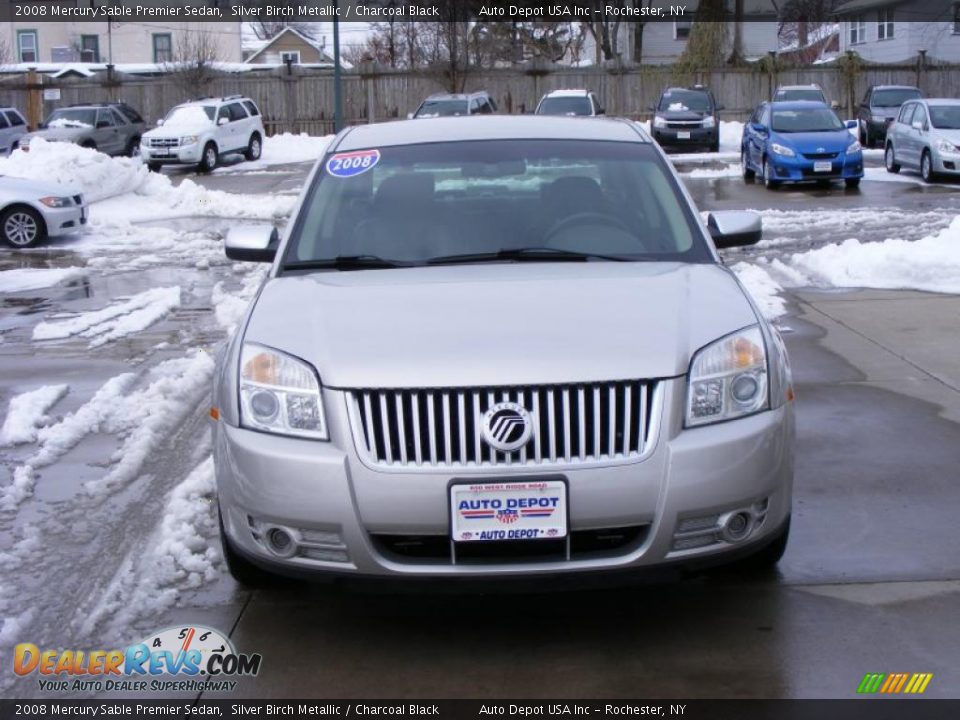2008 Mercury Sable Premier Sedan Silver Birch Metallic / Charcoal Black Photo #3