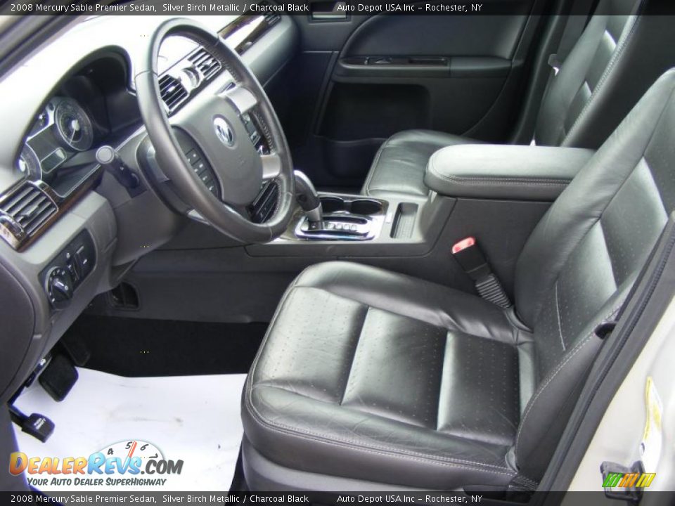 2008 Mercury Sable Premier Sedan Silver Birch Metallic / Charcoal Black Photo #10