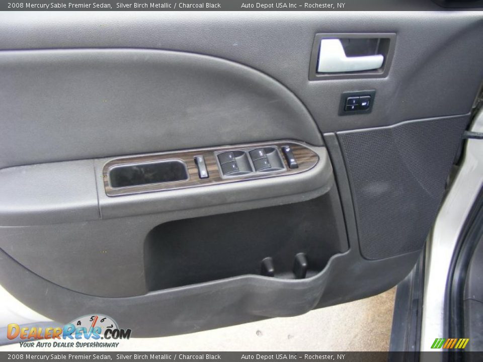 2008 Mercury Sable Premier Sedan Silver Birch Metallic / Charcoal Black Photo #12