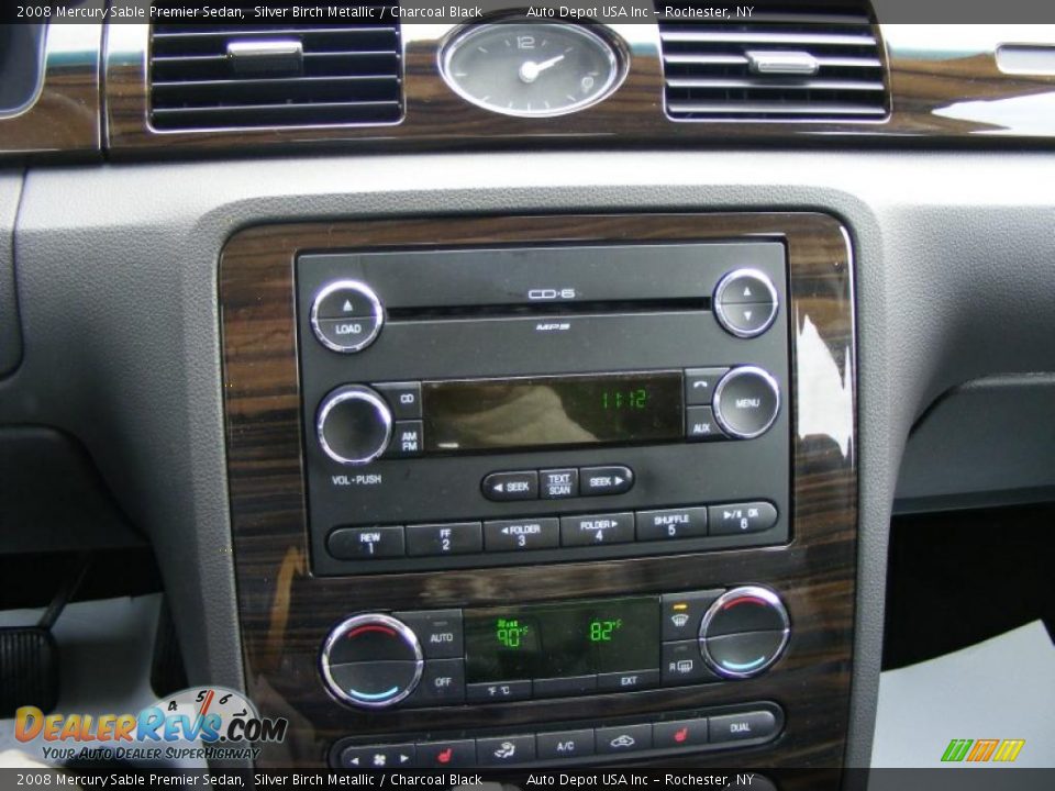 2008 Mercury Sable Premier Sedan Silver Birch Metallic / Charcoal Black Photo #15